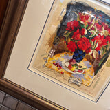 Alesander & Wissotzky 'Red Flowers in Vase' - signed & numbered