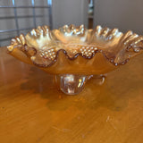 Carnival Glass Fluted Bowl