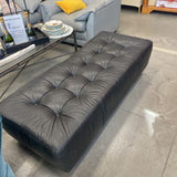 Leather Tufted Ottoman
