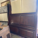 Cal/King Mahogany 4 Poster Wood Bed w/boxsprings