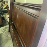 Cal/King Mahogany 4 Poster Wood Bed w/boxsprings