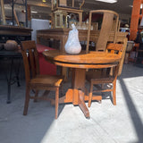 Oak Table w 2 Children Chairs