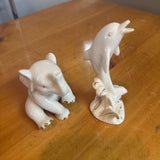 Dolphin or Elephant Figurines by Lenox