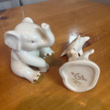 Dolphin or Elephant Figurines by Lenox