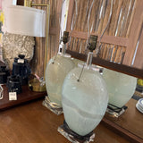Contemporary Glass Base Lamp