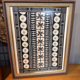 Tapa Cloth or Tonga Mat - Hand Painted