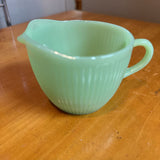 Jadeite Ribbed Jane Ray Creamer by FireKing