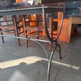 Custom Metal base (Made in Seattle) w 1' thick Glass Top