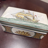Lidded Ship Ceramic Container