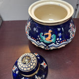 German Lidded Ceramic Bowl