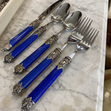 Blue Stainless Flatware - 40pcs (set of 8)