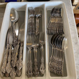 Oneida Michelangelo Stainless Flaware - 59pc (complete set of 8 + extra pieces)