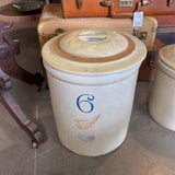 Red Wing Stoneware 6 Gallon Crock w/Lid