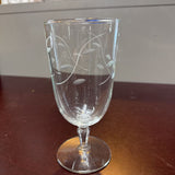 Etched Heritage Water Goblets by Princess House