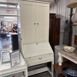 Tall Secretary Desk w Storage Cabinet
