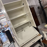 Tall Secretary Desk w Storage Cabinet