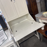 Tall Secretary Desk w Storage Cabinet
