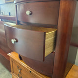 Wood 3 Drawer MCM Nightstand