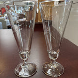 Etched Pilsner Glass