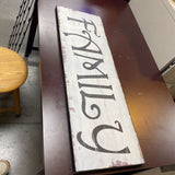 Family Wood Sign