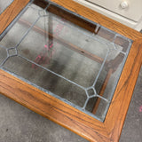 coffee table (stained glass top)