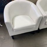 Faux Leather Tub Chair