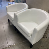 Faux Leather Tub Chair