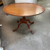 MCM Mahogany Oval Side Table