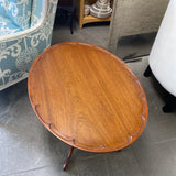 MCM Mahogany Oval Side Table
