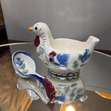 Ceramic Rooster Gravy Boat by Nasco