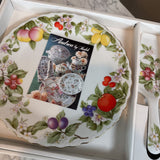 Porcelain Cake Plate w Cake Server by Andrea by Sadek