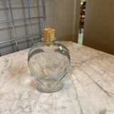 Heart Glass Bottle w/Cork