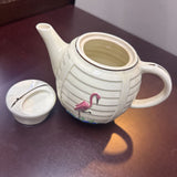 Ceramic Flamingo Teapot