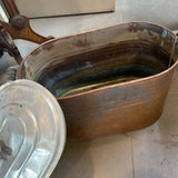 Antique Copper Broiler w/Lid