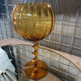 Vintage Empoli Twisted Ribbon Stem Glass