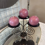 Metal Pillar Candle Holder