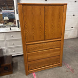 2 Dorr, 3 Drawer Dresser/Wardrobe