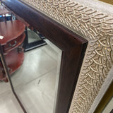 Silver & Brown Mirror