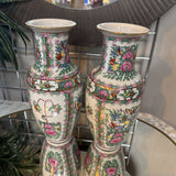 Hand Painted Floral Ceramic Vase