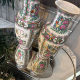 Hand Painted Floral Ceramic Vase