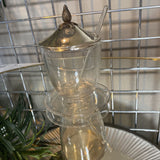 Covered Condiment Canister w/Spoon 3pc