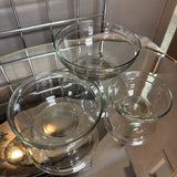Set of 3 Glass Bowls