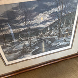 'Winter Moonlight' signed & numbered Lithograph by Kathleen Cantin