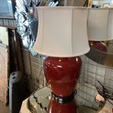 Large Red Lamp w Shade