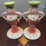 'The Secrets of Pistoulet' Candle Holders by Pfaltzgraff - Set of 2