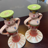 'The Secrets of Pistoulet' Candle Holders by Pfaltzgraff - Set of 2