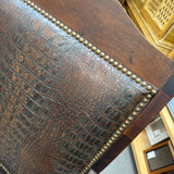 Leather & Wood Captains Chair