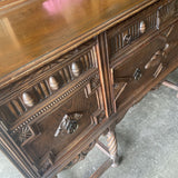Antique Carved Oak Buffet
