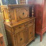 Antique Tall Wood Carved Cabinet