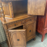 Antique Tall Wood Carved Cabinet
